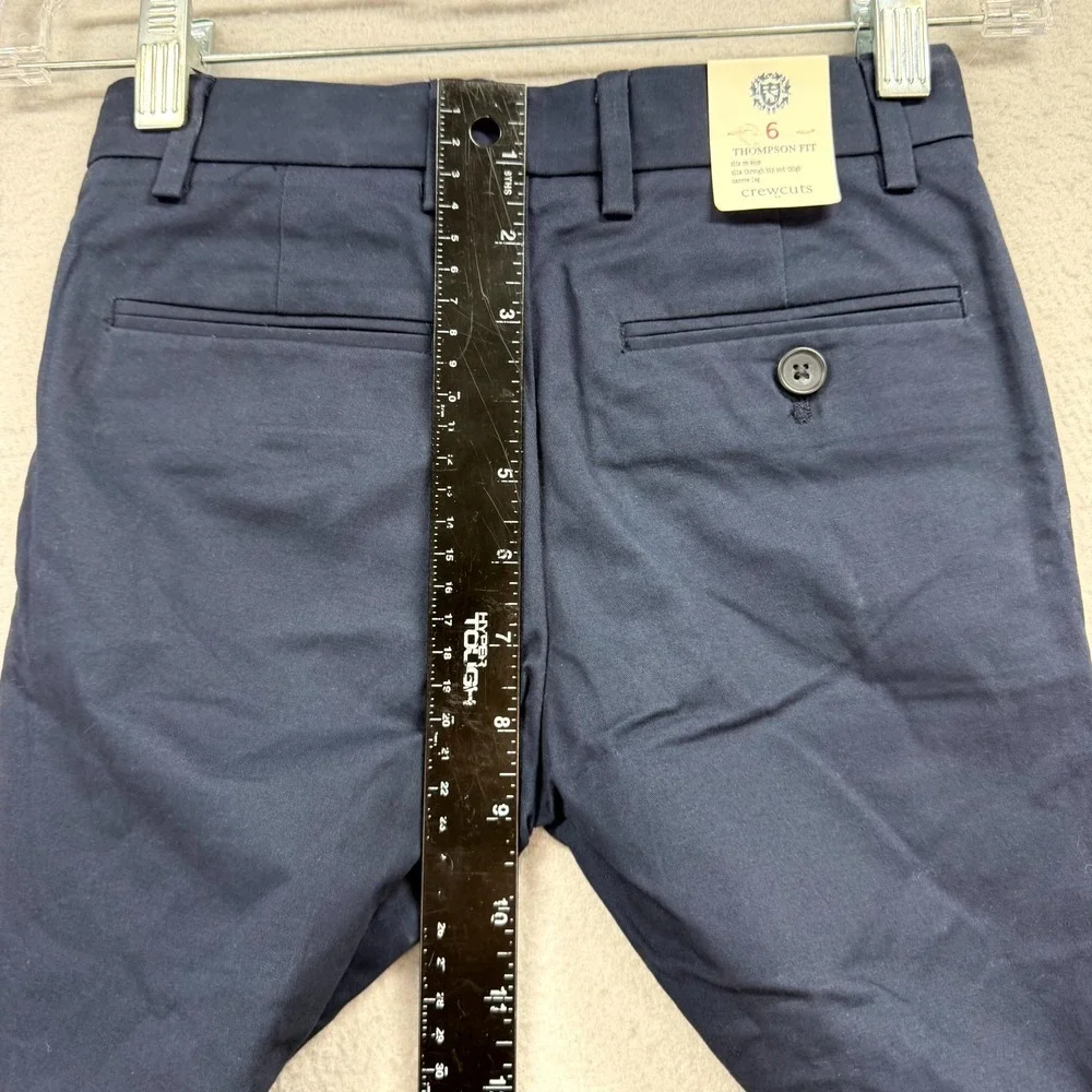 Crewcuts by J CREW Dress Pants Boys 6 Fits 23x20* Navy Formal Slim Thompson NEW